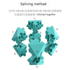 Three-Dimensional Intelligence Magic Cubes Puzzle Building Block Puzzle Decompression Toy(Purple)