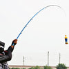 37cm Portable Telescopic Sea Fishing Rod Mini Fishing Pole, Extended Length : 2.3m, Black Clip Reel Seat