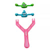 Catapult Poop Slingshot Toys Kids Tricky Novelty Toys Stress Relief Gift, Style: Colorful Poop Pink Handle