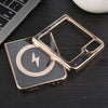 For Samsung Galaxy Z Flip6 6D Glossy Electroplated PC MagSafe Phone Case(Desert Gold)