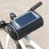 Outdoor Sports Bicycle Bag Front Beam Bag Bicycle Head Bag Large Capacity Touch Screen Waterproof Cylindrical Riding Bag, Size: 22cm x 12.5cm(Black)
