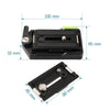 QRA-635 Camera Tripod Aluminum Alloy Metal Quick Release Plate