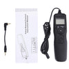 RST-7001 LCD Screen Time Lapse Intervalometer Shutter Release Digital Timer Remote Controller with C6 Cable for CANON 1000D/550D/60D, PENTAX:K20D/K200D/K10D, SAMSUNG GX-20/GX-10 Camera(Black)