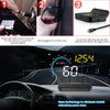 3.5" Car HUD Head-Up Display OBD2+GPS Dual Mode Speedometer