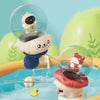 Summer Children Cartoon Bared Water Toys Outdoor Water Play Toys, Style: Frog With Lights Green