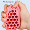 Honeycomb Elastic Finger Exerciser Hand Grip Strengthener Training Grip Ring 60LB Gray