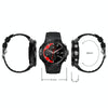K28H 1.32 Inch Heart Rate/Blood Pressure/Blood Oxygen Monitoring Watch, Color: Black Steel
