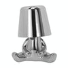 Cute Doll Shape Touch Adjustable Desk Lamp Mini Bedroom Rechargeable Night Light, Spec: 8048(Silver)