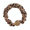 Hair High Elastic Rubber Band Rhinestone Rope Hair Ring Hair Accessories(Leopard)