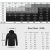 4 Zone Black  USB Winter Electric Heated Jacket Warm Thermal Jacket, Size: XXXXL