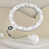 Intelligent Detachable Digital Display Counting Fitness Circle, Suitable Waist: 65-80cm White