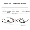 Makeup Presbyopic Glasses Monolithic Reading Glass Magnifying Glass, Degree: +400(Red)