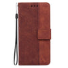 For Xiaomi Redmi K70 Pro / K70 Geometric Embossed Leather Phone Case(Brown)