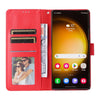 For Samsung Galaxy S25 Ultra 5G 3-Card Slots Multifunctional Leather Phone Case(Red)