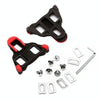 1 Pair Bicycle Splint Set 6 Degrees Road Lock Plate Special For Road Bike Shoes(Red)