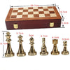 Zinc Alloy Simple European Chess Board Chess Set