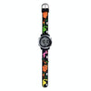 JNEW A380-20090-5 Children Cartoon Dinosaur Rhino Waterproof Time Recognition Colorful Backlight LED Electronic Watch(Black)