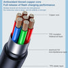 USAMS US-SJ566 Type-C / USB-C to 8 Pin PD 20W Fast Charing Data Cable with Light, Length: 1.2m(Black)