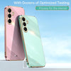 For Samsung Galaxy S25+ 5G XINLI Straight 6D Plating Gold Edge TPU Phone Case(Celestial Blue)