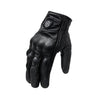 WUPP CS-1047A Motorcycle Racing Cycling Windproof Leather Full Finger Gloves, Size:L(Black)