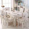 Home Dining Table/Chair Non-Slip Cover, Size: 1 Chair Cover+1 Back Cover(Elegant Yellow)