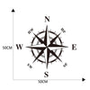 D-336 Car Compass Graphic Sticker Hood Car Body Universal Sticker(Blue)