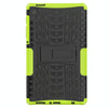 For Samsung Galaxy Tab A7 Lite Tire Texture Shockproof TPU+PC Protective Case with Holder(Green)