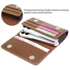 5.5-6.7 inch Universal Multifunctional Horizontal Magnetic Flip Cover PU Phone Waist Bag(Brown)