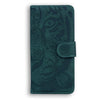 For Realme 13+ Global Tiger Embossing Pattern Flip Leather Phone Case(Green)