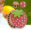 Strawberry Preserved Baby Teeth Wooden Preservation Box(English Stickers)