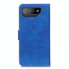 For Asus Zenfone 7 Magnetic Crocodile Texture Horizontal Flip Leather Phone Case(Blue)