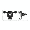 Big Eyes Pattern Gravity Cartoon Air Vent Car Mount Phone Holder(Silver)