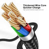 ENKAY PD 20W 3A USB-C / Type-C to 8 Pin Elbow Fast Charging Nylon Braided Data Cable, Length:2m(Black)