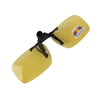 Polarized Clip-on Flip Up Plastic Clip Sunglasses Lenses Glasses Unbreakable Driving Fishing Outdoor Sport(Yellow)