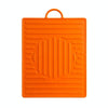 For Blackstone Oven Silicone Side Shelf Mat Grill Pad with Handle(Orange)