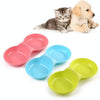 Candy Colour Double Pet Bowl - Cat & Small Dog