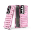 For Samsung Galaxy S25 5G High Transparency TPU Hybrid PC Airbag Phone Case(Pink)