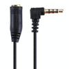 20cm 3.5mm Jack Audio Male to Female Headset Microphone Extension Cable(Black)