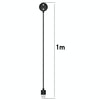 For Suunto 9 Peak Pro Smart Watch Magnetic Charger, Length: 1m(Black)
