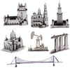 3 PCS 3D Metal Assembly Model World Building DIY Puzzle Toy, Style:Sydney Opera House