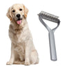 Double-Sided Pet Comb | Dog & Cat Grooming Tool | Large Black