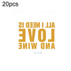 20 PCS Waterproof Bachelor Party Hot Stamping Wedding Bridal Tattoo Stickers(VC-218)
