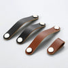 Kitchen Cabinet Wardrobe Leather Door Handle Drawer Pull, Specification:Light Coffee 128
