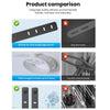 10pcs /Pack  125mm Silicone Cable Tie 4 Hole Wire Winder Fastener(Gray)