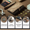 For Samsung Galaxy A36 CaseMe C30 Card Slots Zipper Wallet Leather Phone Case(Brown)