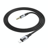 Borofone BL19 AUX Creator Audio Cable, 3.5mm to 8 Pin Cable, Length: 1m(Black)