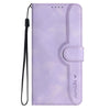 For Samsung Galaxy XCover7 Pro Heart Pattern Skin Feel Leather Phone Case(Purple)