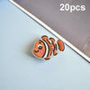 20pcs Luminous Ocean Series PVC Soft Rubber Cave Shoes Decorative Buckle(04)