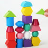 Geometric Shape Matching Building Blocks String Beads Sensory Integration Toys