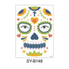 Waterproof And Sweat Proof Of The Dead Masquerade Party Temporary Stickers Halloween Face Tattoo Stickers(SY-B148)